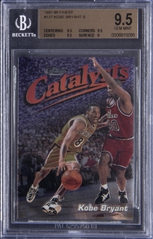 1997-98 Finest "Catalysts" #137 Kobe Bryant - BGS GEM MINT 9.5